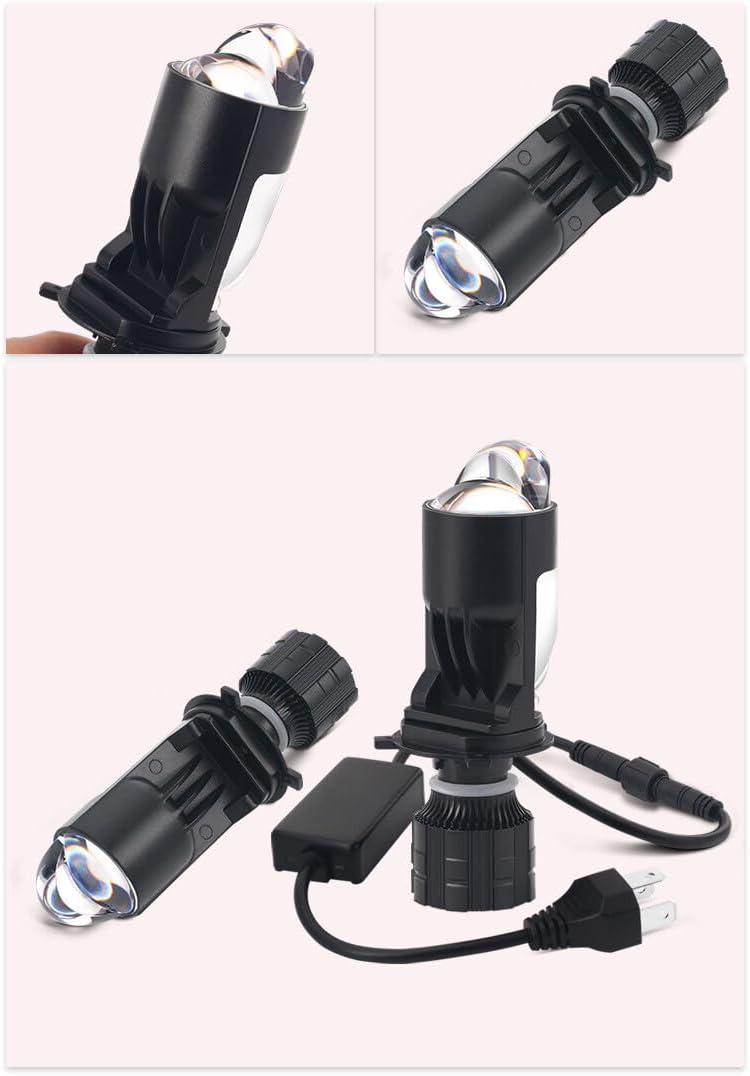 ya 4 8.14 H4/9003/HB2 LED Bulb for Mini Projector Lens White High/Low Beam Bulb Headlight 