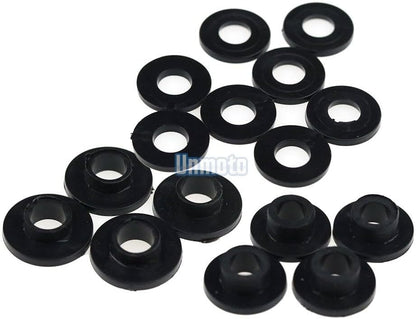 ya 23 10.7 baidi Black Fairing Bolt Kit body screws Clips for Yamaha YZF R1 2009-2010