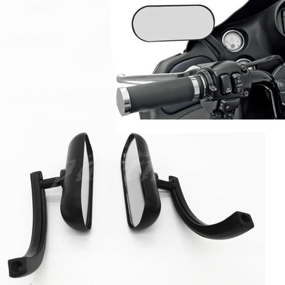 ya 2 8.15 Motorcycle Black for Mini Oval Mirrors for Harley Dyna Softail Sportster Touring