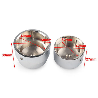 ya 9 10.24 Chrome Rear Axle Nut Cover Cap Sets for Harley XG 2015 -up & XL Dyna 2008 -