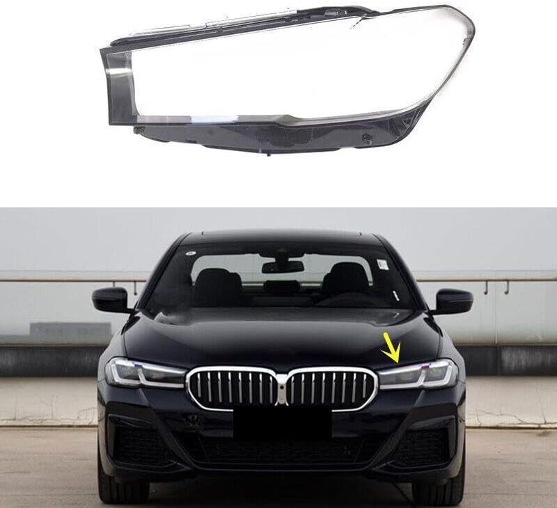 ya 4 8.24 baidi Left Headlight Transparent Lens Protective Cover+sealant Suitable for BMW 5 Series G30 G38 2021-2023