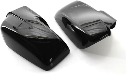 ya 11 9.14 baidifor Dodge for Ram 1500 2013-18 Pair Black Mirror Covers W/Bottom Turn Signal Cutout