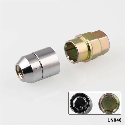 ya 10 9.16 baidi 4pc Car Accessories M12x1.5 Alloy Steel Wheel Lug Nut Bolt Lock Set with 1 Key