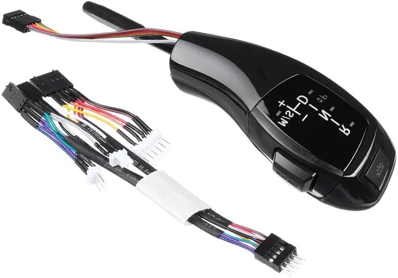 ya 4 8.24 baidi Shift Knob Automatic LED Gear Shifter for LHD for BMW E90 E92 E93 F30 Style Black