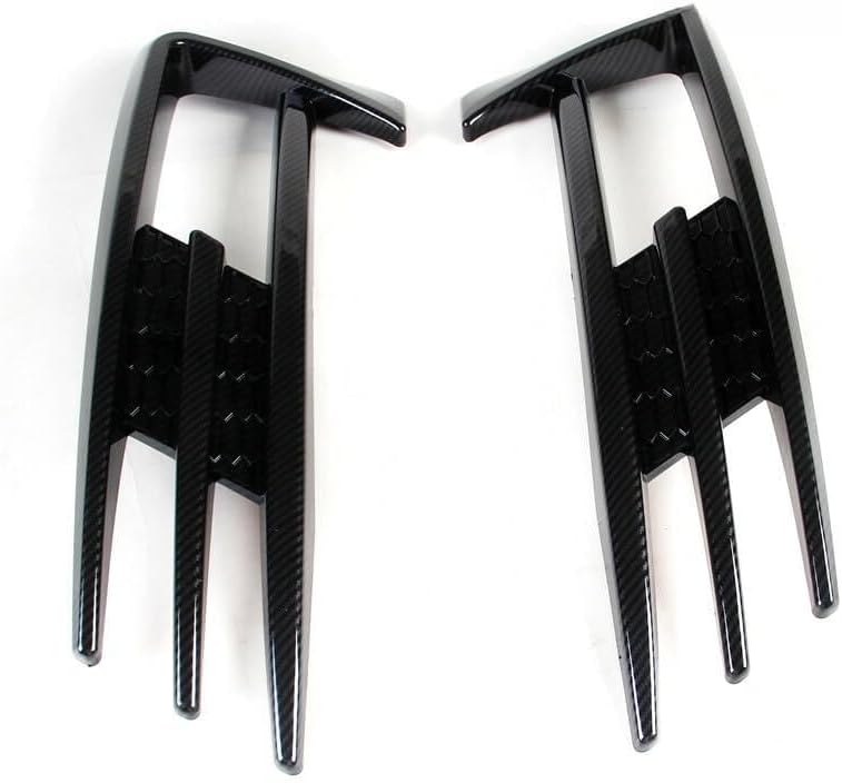 ya 2 8.15 Carbon Fiber Surface L&R Fog lamp Decorative Grille Anti-Collision Grille Suitable for VW for Golf 15-17