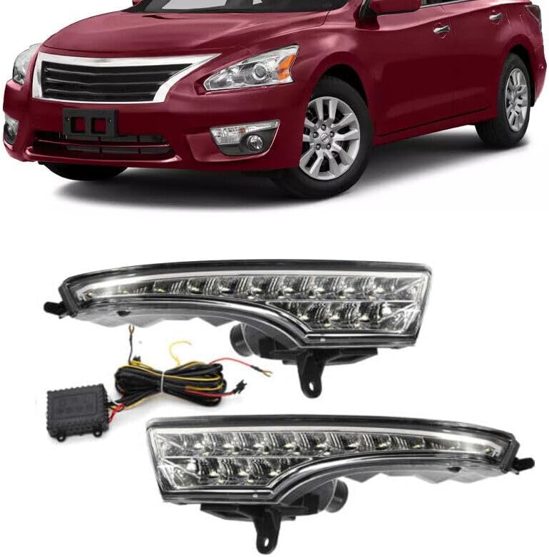 ya 4 8.10 Fog lamp LED DRL daytime running light suitable for Nissan Teana Altima 2013 2014 2015
