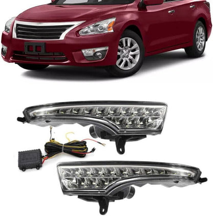ya 4 8.10 Fog lamp LED DRL daytime running light suitable for Nissan Teana Altima 2013 2014 2015
