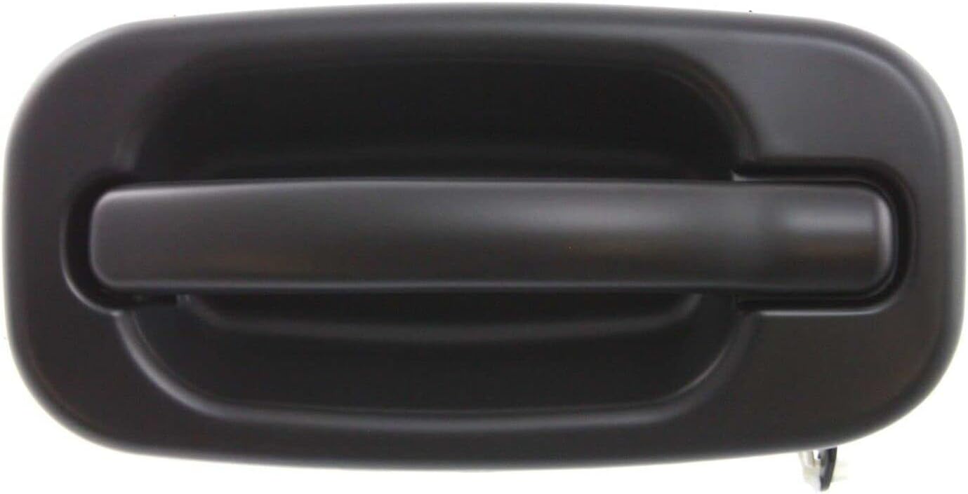 ya 2 8.15 Door Handle Set for 1999-2006 for Chevrolet Silverado 1500 Smooth Black Front Exterior 2 Pieces 