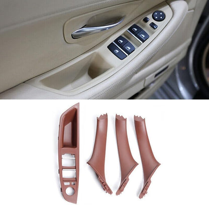 ya 5 8.10 4-piece set for BMW 5 Series F10 F11 inner door panel handle pull cover set brown