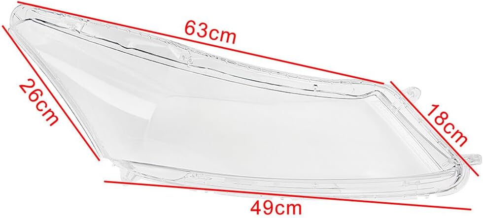 ya 4 8.10 Left&Right Headlamp Headlight Lens Cover Clear Lenses for 2008-2012 for Honda for Accord