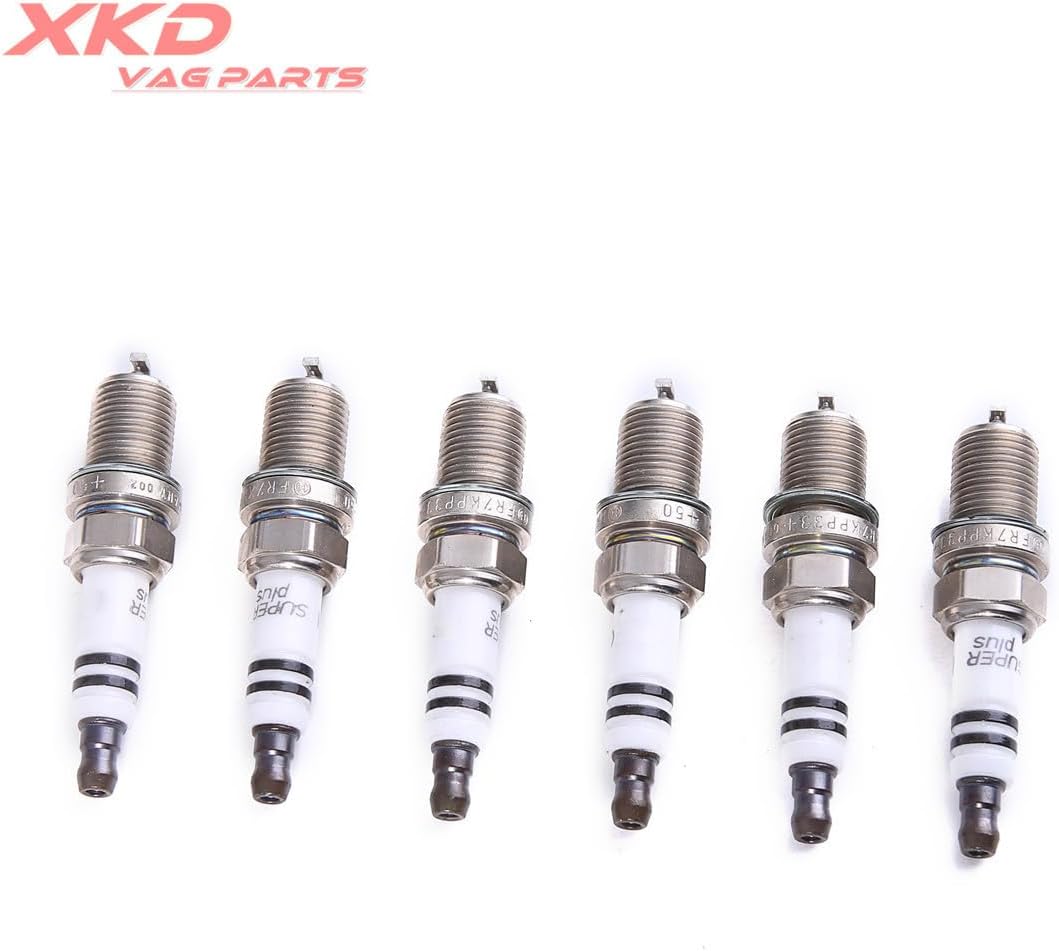 ya 23 10.7 baidi 6Pcs Platinum Spark Plug for Audi A6 S4 Quattro 2.7T V6