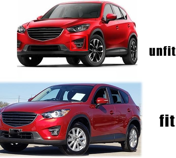 ya 9 10.24 for Mazda for CX-5 2013-2016 Pair Front Bumper Bezels Fog Light Cover F for Ram e