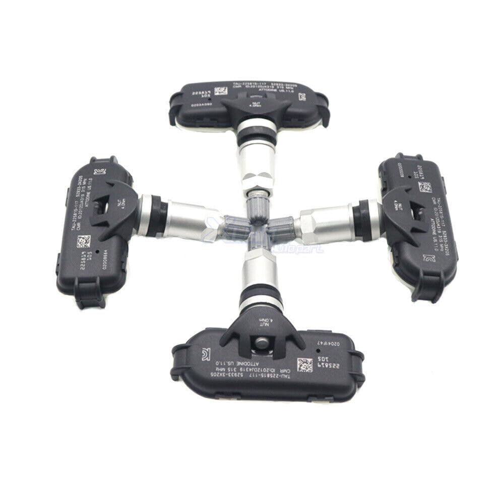 ya 2 8.15 TPMS Tire Pressure Sensors Set of 4pcs 52933-3X205 for Hyundai Elantra for Kia Forte
