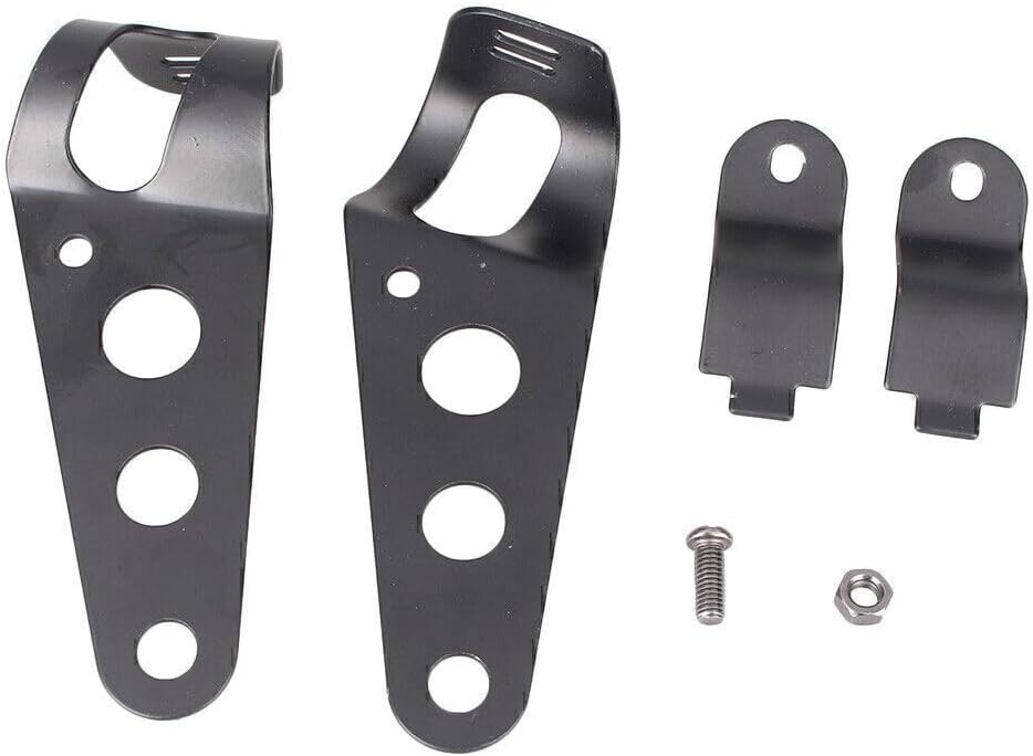ya 9 10.24 for Cafe Racer Chopper Steel 28-38mm Motorbike Headlight Fork Ears Mount Br