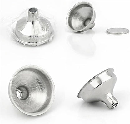 ya 26 10.21 baidi 6 Pcs Wine Pot Funnel Steel for Mini Wide Mouth Oil Flagon Special Hip Flask