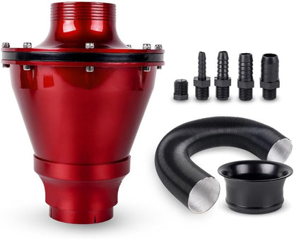 ya 13 9.15 baidi Universal 70mm Cold Air Intake System Air Filter Kit Red Auto Car