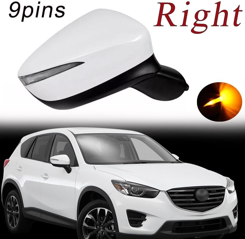 ya 11 9.14 baidiMirror W/Signal Blind Spot 9pin Right for Mazda CX5 2015-2017