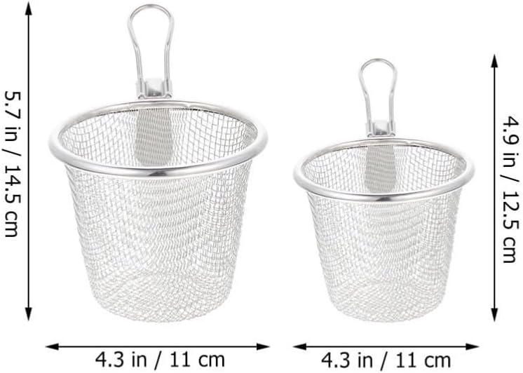 ya 14 9.20 baidi 2 Pcs Colander Set Slotted Spoon Pasta Kitchen Hot Pot Strainer Strainers-1