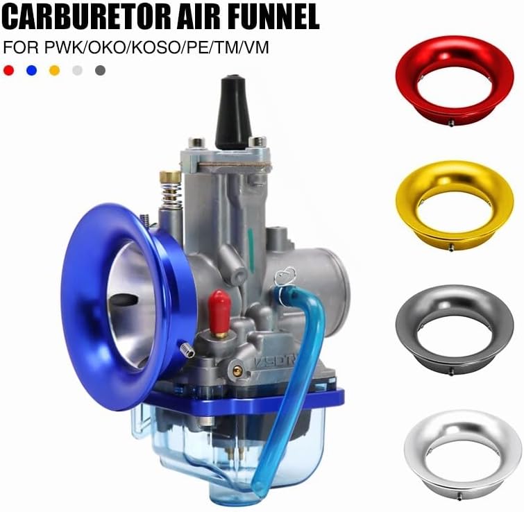 ya 5 8.10 Motorcycle carburetor 50 mm speed stack air filter cup funnel small CNC