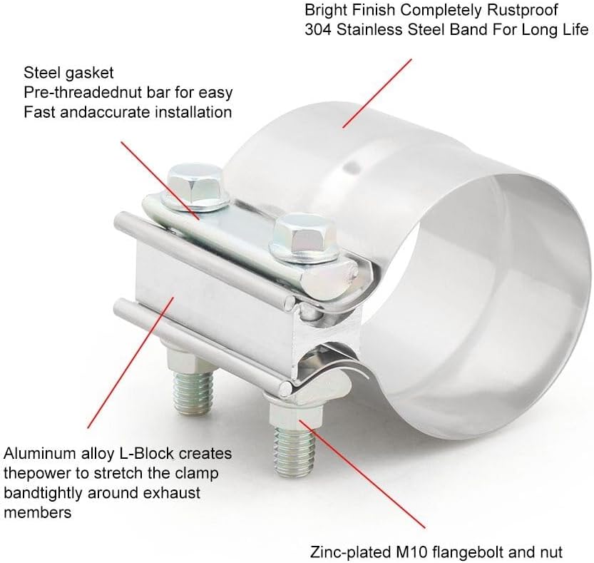 ya 6 8.24 baidi 2/2.5/3 /4/5 Sleeve Butt Joint Clamp Band Clamp Strap