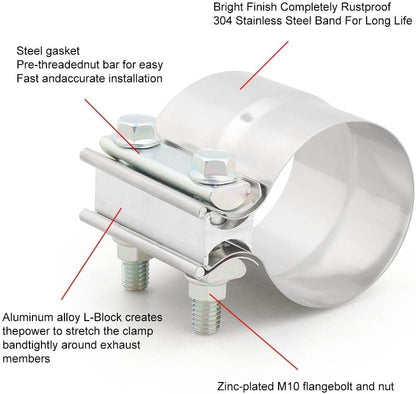 ya 6 8.24 baidi 2/2.5/3 /4/5 Sleeve Butt Joint Clamp Band Clamp Strap