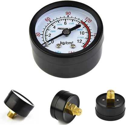 ya 26 10.21 baidi Compressor Gauge Manometer Tool 50mm Accessories Air Compressor Balck+Silver