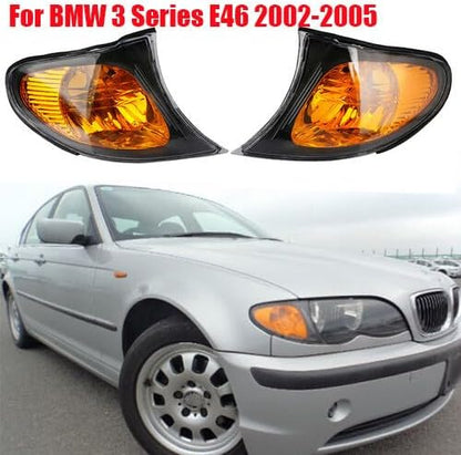 ya 6 8.24 baidi Pair Turn Signal Lights Corner Light LH+RH For 2002-2005 for BMW E46 3-SERIES Sedan
