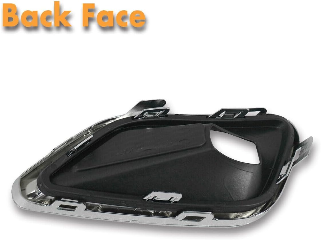 ya 4 8.10 1Pcs Chrome Front Left Fog Light Cover Bezel Trim for Jeep Cherokee 2019-2020