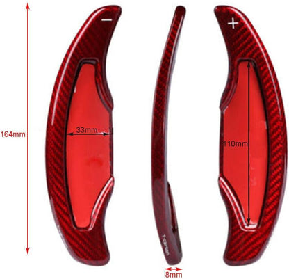 ya 5 8.24 baidi Carbon Steering Wheel Shift Paddle Extension Red for Cadillac ATS ATS-L 2014-17