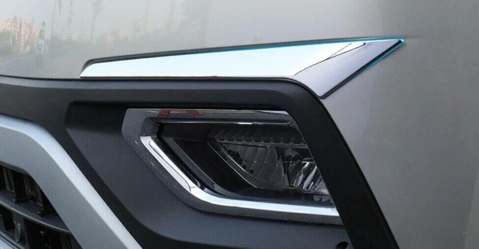 ya 4 8.10 Automatic Chrome Front Fog Lamp Cover Trim Molding Fits for VW Atlas 2018-2021
