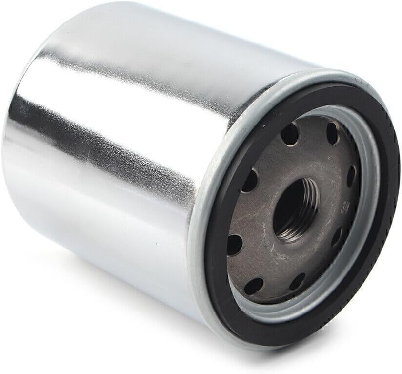 ya 4 8.14 1 x Chrome Oil Filter Fit for Harley Motor STREET GLIDE & XL883N XL883L FXSB FLHTC