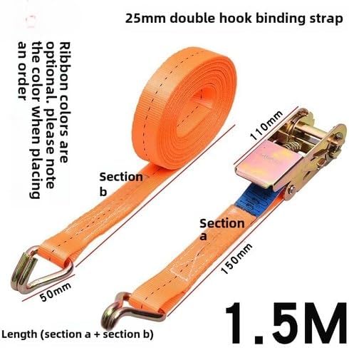 ya 28 10.13 baidi 25mm Cargo Strapping Belt Ratchet Tensioner Automotive Cable Tie Tightening Belt-15