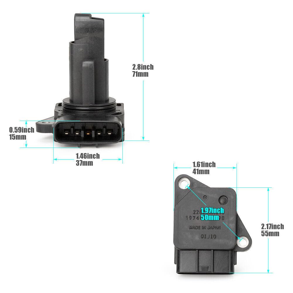 ya 4 8.14 MAF Mass Air Flow Sensor Suitable for 07-12 for Mazda CX-7 2.3L 2.5L for Subaru Tribeca MF21145A
