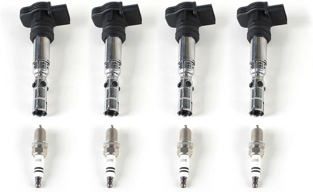 ya 23 10.7 baidi 1.8T 4 ignition coil and spark plug set for VW for Bora for Golf for Passat for Audi A4 A6-