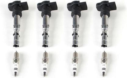 ya 23 10.7 baidi 1.8T 4 ignition coil and spark plug set for VW for Bora for Golf for Passat for Audi A4 A6-