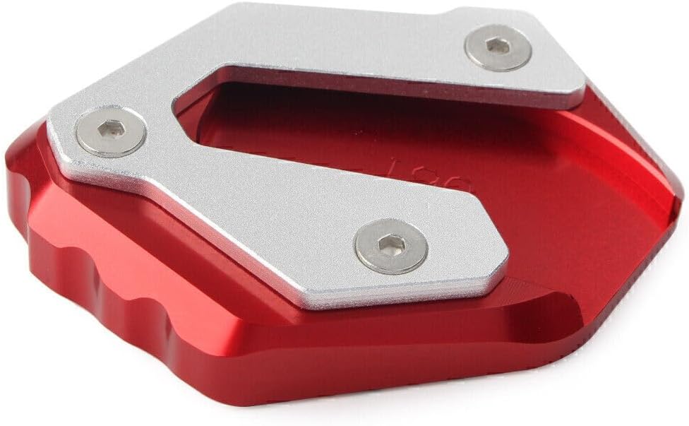 ya 4 8.8.2 Red Kickstand Side Stand Plate Extension Pad for Yamaha MT-07 14-18 XSR700 2016