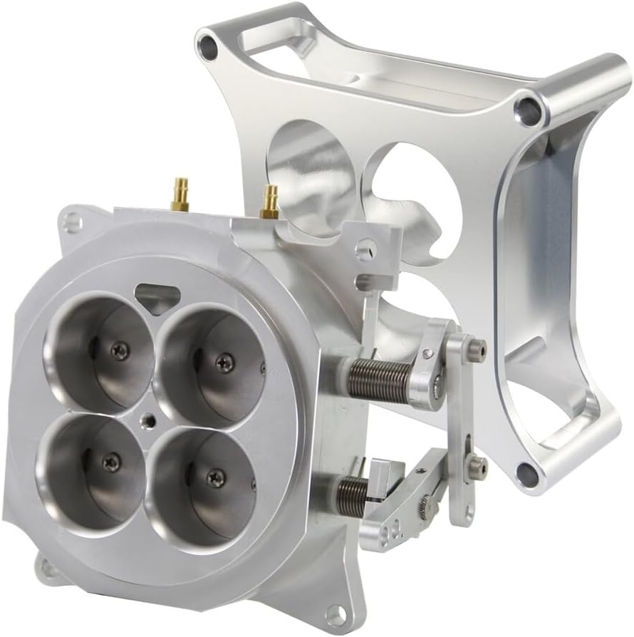 ya 2 8.15 1000CFM 4150 Flange Carburetor Throttle Body 1.75 Core 4 Barrel w/ 2 Spacer SL