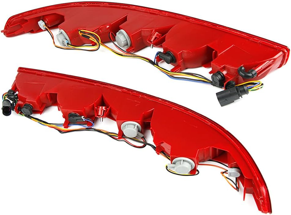 ya 10 9.16 zhengce for 2006-2015 for Audi Q7 Pair Rear Lower Bumper Tail Light Reverse Stop Fo
