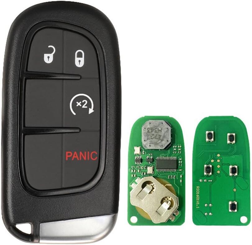 ya 9 10.24 GQ4-54T Intelligent Remote Keychain Suitable for Dodge for Ram 1500 2500 3500 2013-2017 2018