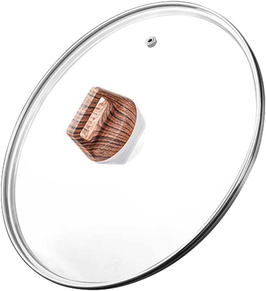 ya 26 10.21 baidi Explosion-proof Glass Cover Cookware Pot Lid Practical Pan with Knob Kitchen