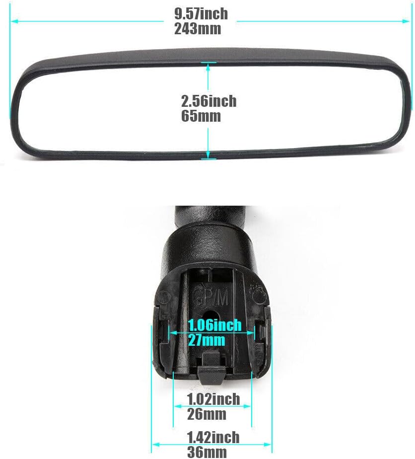 ya 7 8.24 baidi New Interior Rear View Mirror for Nissan 96321-2DR0A 96321-2DR0-A103 1996-2007