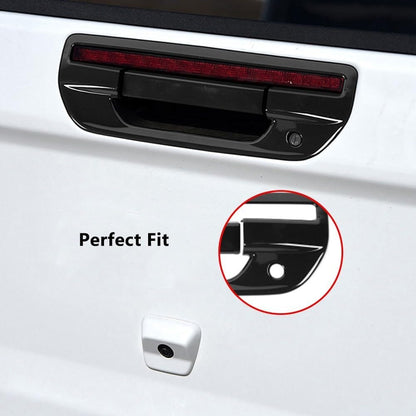 ya 10 9.16 baidi Exterior Rear Door Tailgate Handle Cover Trim for Jeep Gladiator JT 18-23 Black