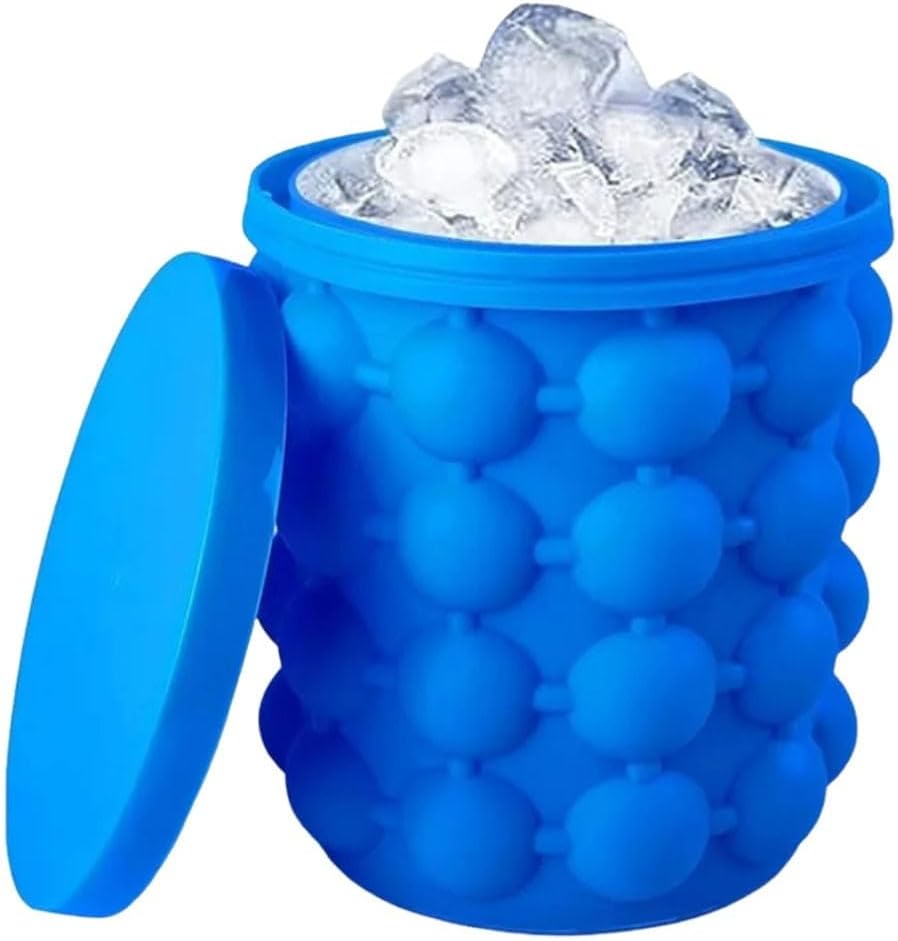 ya 14 9.20 baidi Space Saving Silicone Ice Bucket for Whiskey zing and Beer Cooling-1