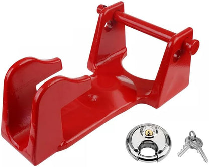 ya 5 8.24 baidi Red Gooseneck Coupler Trailer Lock for RVs Heavy Trailers Livestock Haulers