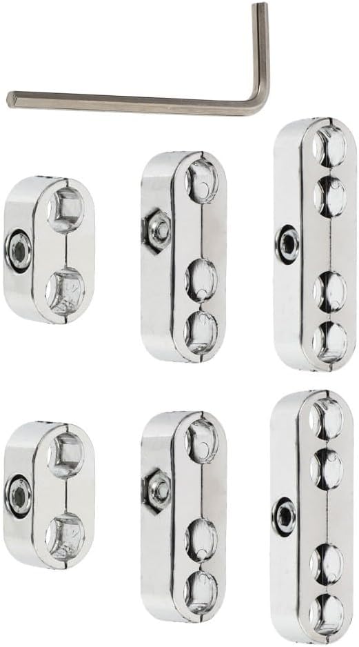 ya 7 8.24 baidi Cable Organizer Plating Wire Clip Chrome Spark Plug Holders Ignition Separator