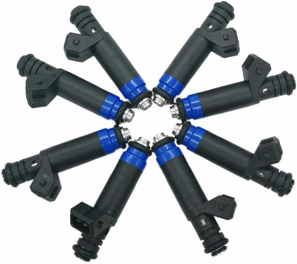 ya 10 9.16 baidi 8X Fuel Injectors 80lb EV1 FI114991 for Ford for Mustang for Chevrolet Camaro for BMW 530i
