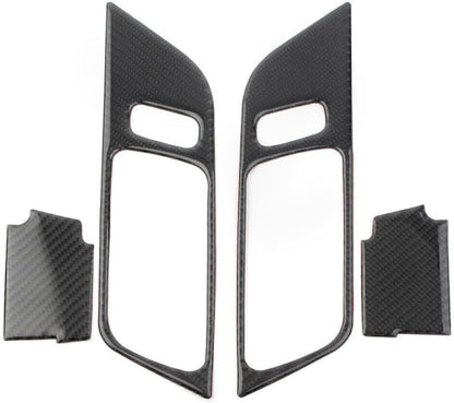 ya 11 9.14 zhengce for Ford for Mustang 15-19 Carbon Fiber Look Car Interior Door Handle F for