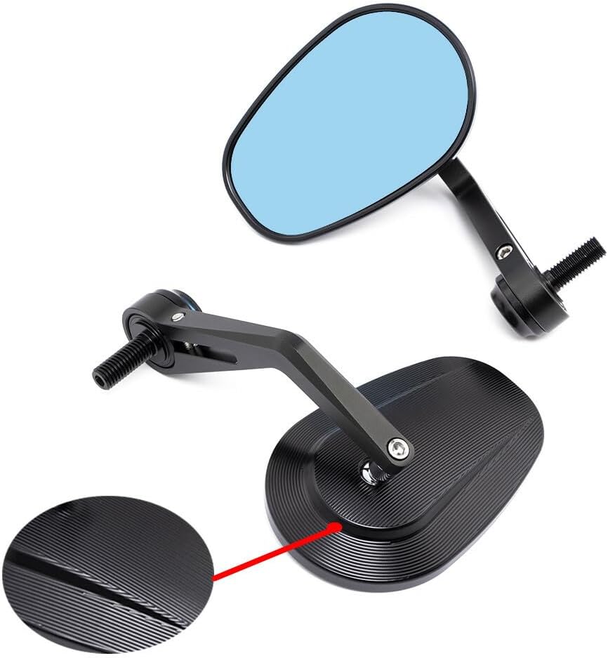 ya 2 8.15 CNC Handlebar End Oval Side Mirror for BMW R nineT Scrambler Urban HP4 S1000R