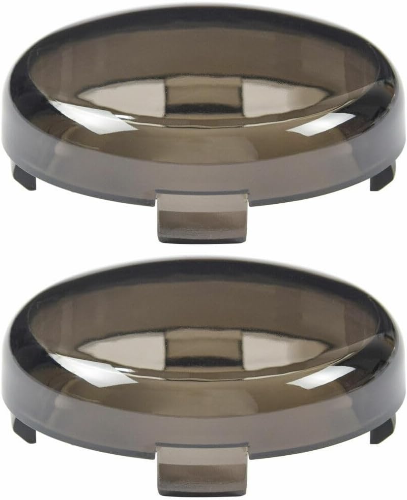 ya 4 8.14 4-Pack Smoke Turn Signal Lens Covers for Harley Road Glide Sportster Softail 