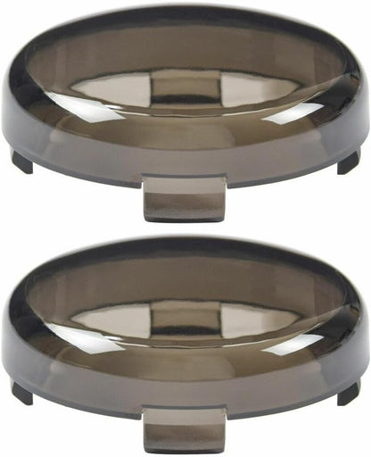 ya 4 8.14 4-Pack Smoke Turn Signal Lens Covers for Harley Road Glide Sportster Softail 